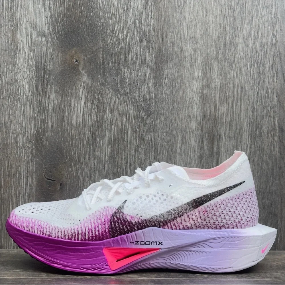 Nike ZoomX 🔥 Vaporfly Next% 3 White Vivid Purple DV4129-104 Men's Size 12 13 NEW - Picture 1 of 15